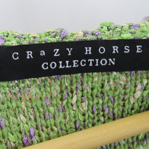 Crazy Horse Collection Women's Casual Multicolor Short Sleeve Sweater/Knit Top L - Picture 4 of 8